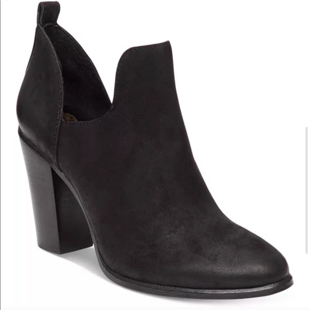 Vince Camuto Federa Black Suede Booties, sz 7